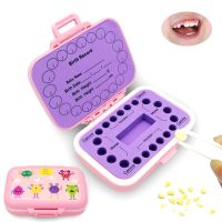 Baby Kids Milk Tooth Storage Box PP Tooth Fairy Boxes Kids Tooth Keepsake Holder Organizer Cute Children Tooth Fetal Container