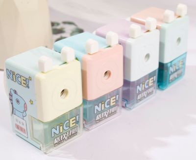 Pencil Sharpener  กบเหลาดินสอแบบหมุน ยี่ห้อNice รุ่น722B  กบเหลาดินสอ สีสันสดใสน่ารัก ขนาดพกพาสะดวก