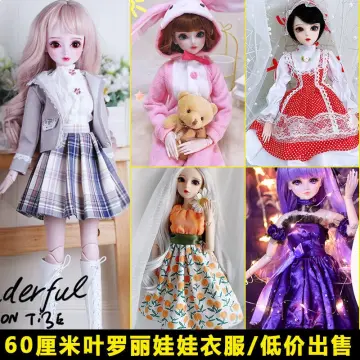 Doll Accessories Sexy Pajamas Lingerie Nightwear Lace Long Coat Night Wear  + Bra + Underwear Clothes for Barbie Doll