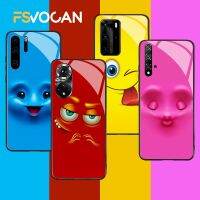 [Yellow peach flavor] มอนสเตอร์ตลก Face Case สำหรับ Honor 50 10X 10 10i Mate 20 30 Plus 8X 9X Nova 5T Huawei P30 P40 P20 Lite E Pro 4G Lucky ฝาครอบโทรศัพท์