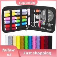 RUPANBO039392692 70ชิ้นชุดจักรเย็บผ้าแบบพกพาอุปกรณ์เย็บผ้าชุดที่ใส่ด้ายเข้าเข็มสำหรับนักเดินทางผู้ใหญ่ผู้เริ่มต้นฉุกเฉิน