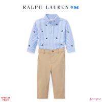 RALPH LAUREN OXFORD MESH SHIRT &amp; CHINO SET (BABY 9M)