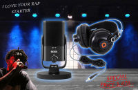 I LOVE YOUR RAP STARTER  Audio Interfae, Microphone Condenser, Headphone Monitor