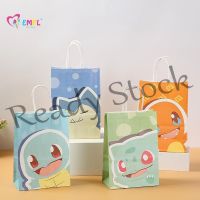 【hot sale】 ✲◄ B41 New Pokémon Printed Carrying Paper Bags Kids Birthday Party Themed Gift Bags Candy Bags