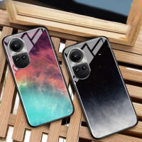 เคสสำหรับ OPPO Reno 10 Pro Plus ที่คลุมกระจกเทมเปอร์กระจกท้องฟ้าเต็มไปด้วยดวงดาวดีไซน์คู่ปลอกหุ้มสำหรับ OPPO OPPO Reno 10 Pro เคสใส่โทรศัพท์