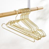 10 pcs Clothes Hangers Heavy Duty Metal Strong Non-Slip Clothing Coat Hanger For Bedroom Gold Silver Wardrobe Storage Organizer