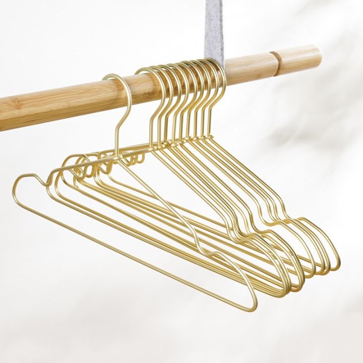 10 pcs Clothes Hangers Heavy Duty Metal Strong Non-Slip Clothing Coat  Hanger For Bedroom New