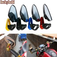 7/8" 22mm Motorcycle Rearview Mirrors Universal Blue Glass Scooter Bar End Handlebar Mirror Rear View Mirror Accessories Mirrors