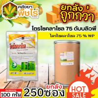 ? ?? สินค้ายกลัง ?? ไตรไซคลาโซล 75ดับบลิวพี (ไตรไซคลาโซล) 100กรัม*250ซอง ป้องกันโรคไหม้ในนาข้าว