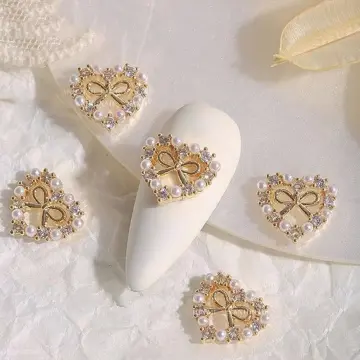 Nail Art Rhinestones Kit Nail Charms Pearls 3D Halloween Decor