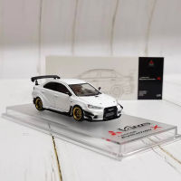 ซม. 1:64รุ่นรถ Lancer Evolution EVO X CZ4A Varis กว้าง2.0โลหะผสม Die-Cast-สีขาว