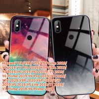 เคสกระจกสำหรับ Huawei Y8P Huawei Y7P Huawei Y6 P Huawei Y9A Y5P Huawei Y6 Y7A Huawei 2019 Y7 Huawei Y6 2019 Y6S 2019 Y6 Pro 2019 Y7 Pro Y5 Y7 2018 Prime Y7 Y9 Y9S 2018 Y5 Lite เคสโทรศัพท์กระจกเทมเปอร์กันชนอวกาศรูปดาว