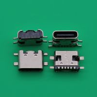 ☎✠℗ 30Pcs/Lot Micro Usb Jack 3.1 Type-C 6Pin Smd4 Female Connector For Mobile Phone Charging Port Socket