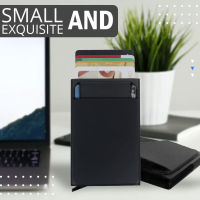 Pop-Out RFID Card Holder Slim Aluminium Wallet Elasticity Back Pouch ID Credit Card Holder Blocking Protect Travel ID Cardholder
