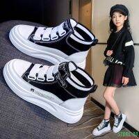 Children Girl High Top White Chunk Sports Shoes For Kids Boys Girls Students Platform Sneakers 5 6 7 8 9 10 11 12 13 14 Years