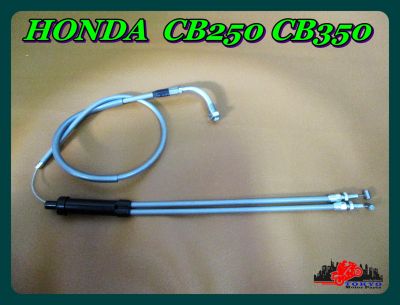 HONDA  CB250 CB350 THROTTLE CABLE SET (L. 104 cm.) "HIGH QUALOTY" // สายเร่งชุด  (ยาว 104 ซม.)  สินค้าคุณภาพดี