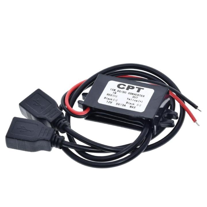 shengyang-micro-usb-12v-to-5v-3a-15w-dc-dc-car-power-converter-module-step-down-power-output-adapter-low-heat-auto-protection-electrical-circuitry-par
