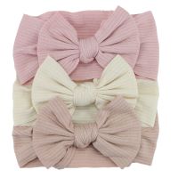 【YF】 39Colors Knit Baby Girl Headbands Newborn Soft Bows For Children Headwrap Kids Headwear Infant Hair Accessories