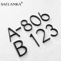 【LZ】☊๑  SAILANKA Black House Numbers Letters Door Plates Floating Outdoor Address Sign Plate for Yard Door Plaque Number Modern Mailbox