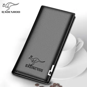 Delidaishu Designer Kangaroo Emblem Long Men's Wallet