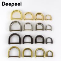 4/10 buah 10/12/15/20mm tas logam D cincin dapat dilepas gesper tas tangan tali rantai gesper kait ransel gantungan Aksesori DIY