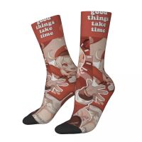 Autumn Winter Retro Mens Womens Klee Genshin Impact Socks Video Game Non-slip Football Socks Socks Tights