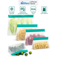 Túi Đựng Thực Phẩm Nhựa PEVA Cao Cấp MIFAN - Túi zip bảo quản thức ăn thumbnail