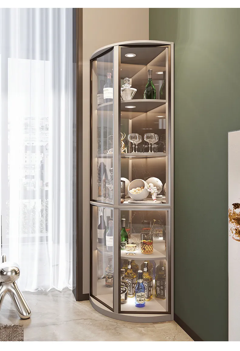 Corner Glass For Living Room Matttroy