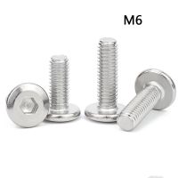 Ulir M6 Baut Sekrup Heksagonal 16Mm 20Mm 30Mm 40Mm 50Mm 60Mm 70Mm 80Mm Aksesori Tombol Kepala untuk Roda Motor 2/10 Buah