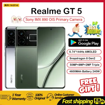 Global ROM Realme GT5 5G Snapdragon 8 Gen2 AMOLED 144HZ Battery 150W  5240mAh 240W 4600mAh Super Changer 50MP NFC UI 4.0