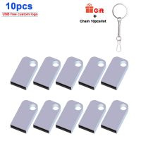 10pcs/lot USB Flash Drive Pen Drive 16GB 32GB Waterproof USB Memory Stick USB Pendrive 64gb USB 2.0 USB Stick Gift free logo