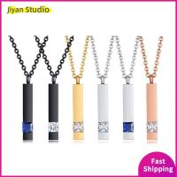 JIYAN2866 เหล็กไร้สนิม สร้อยคอจี้บาร์ ปรับได้ปรับได้ ของขวัญสำหรับเด็ก สร้อยคอโกศเครื่องประดับงานศพ ของใหม่ ความหมายที่มีความหมาย จี้สร้อยคอของที่ระลึก ขี้เถ้าอนุสรณ์