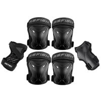 Complete 6pcsSet Roller Skating Protector Elbow Knee Pads Kids Adults Riding Skateboard Ice Sports Wrist Guard Protective Gear