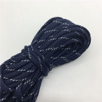 10yds Paracord 550 Parachute Cord Lanyard Rope Mil Spec Type III 7 Strand Climbing Camping Survival Equipment #Navy blue+white-ZOK STORE