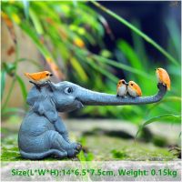 Z09712A Everyday Collection Lucky Elephant Figurines Fairy Garden Animal Ornaments Home Decor Tabletop Decoration Souvenir Crafts