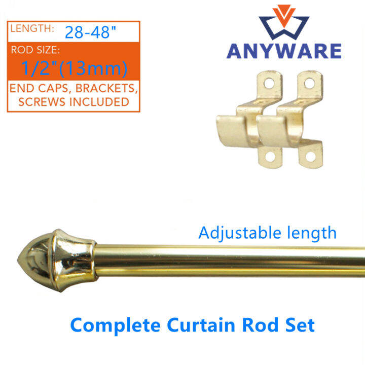 Curtain Cafe Rod, Kurtina Cafe Rod Adjustable Extendable per set