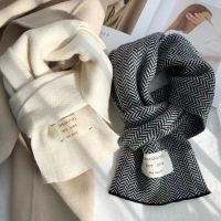 Knitted Women Thick Students Bibs Match Solid Scarf All Color Version The Korean