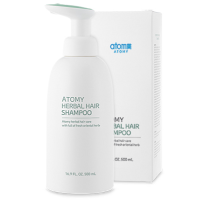 อะโทมี่ เฮอร์เบิล แฮร์ แชมพู (Atomy Herbal Hair Shampoo) รักษาความสะอาดและดูแลสุขภาพเส้นผมและหนังศีรษะ ป้องกันปัญหาหนังศีรษะและรูขุมขนด้วยส่วนประกอบจากพืชพันธุ์ธรรมชาติ