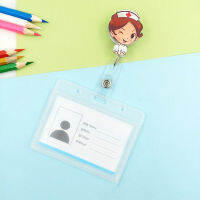 With Straps Holders Reel PVC &amp; Badge Nurse Cute Holder Clip Horizontal Plastic Name