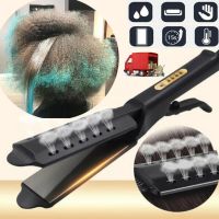 [Hot On Sale] Hair Straightener Four-Gear Temperature Adjustment Ceramic Tourmaline Ionic Flat Iron Hair Straightener For Women Widen Panel