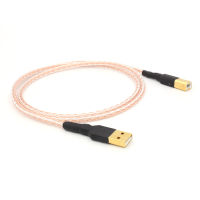 One Piesce USB Interconnect สาย USB พร้อม A ถึง B Plated Gold Connection สาย USB Audio Digital