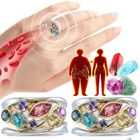 Torina Crystal Quartz Ionix Ring Ionix Therapy Quartz Crystal Ring For Weight Loss Lymph Drainage Magnetic Therapy Ring Women