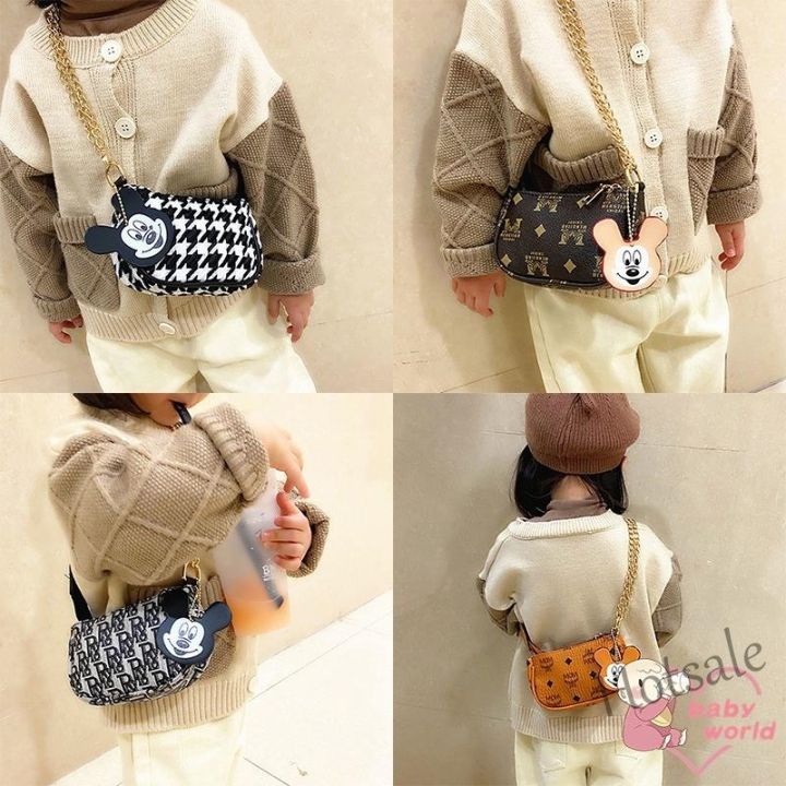 hot-sale-c16-childrens-girls-korean-messenger-bag-cute-plaid-princess-shoulder-bag-kids-girls-casual-wild-coin-purse