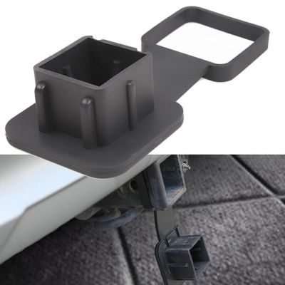 Tow Hitch Cover Anti-dust Black Square Opening Trailer Hitch Tube Plug Cap Car Modification Tow Hitch Plug Cap Exterior Parts