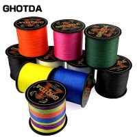 【CC】 GHOTDA 4 Strands 1000M 500M 300M Braided Fishing Multifilament Pesca Carp Super Weave Sea Saltwater PE