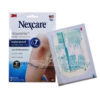 3M Nexcare Tegaderm A2แผ่นเทปใสปิดแผลกันน้ำ 10 ซม.x12 ซม.3 ชิ้น/ซอง