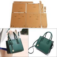 1Set DIY Kraft Paper Template New Creative Handbag Shoulder Messenger Bag Leather Craft Pattern DIY Stencil Sewing Pattern