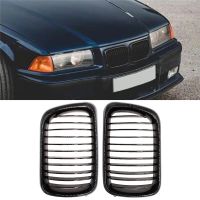 2pcs Gloss Black Front Kidney Grill Grilles Car Styling Racing Grills For BMW E36 97 98 99 for BMW 318i 323i 325i 320i 328i