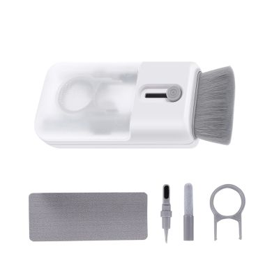 6 in 1 Cleaner Kit Computer Earphone Cleaner Brush Keyboard Cleaning Tool Screen Wipe Cloth for Headphone Phone Laptop