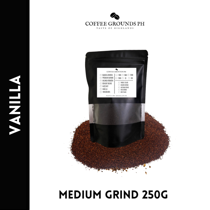 Vanilla Medium Ground Coffee 250g by Coffee Grounds PH Lazada PH
